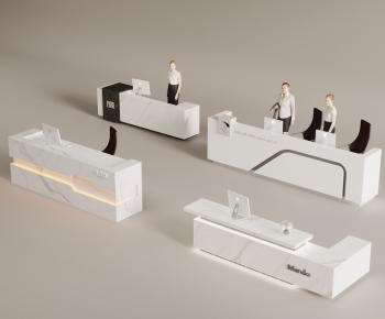 Modern Reception Desk-ID:665760095