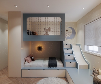 Modern Boy's Room And Son's Room-ID:490441088