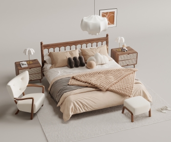 French Style Double Bed-ID:459585916