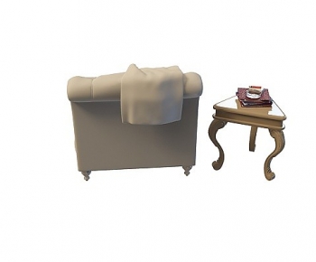 European Style Single Sofa-ID:349642045