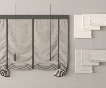 New Chinese Style Roman Curtain-ID:515841964
