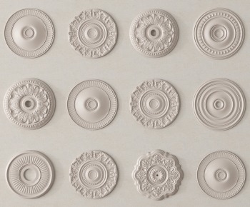 French Style Plaster Carved Top Plate-ID:781454091