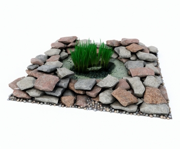Modern Rockery Waterscape-ID:689861062