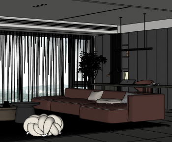 Modern A Living Room-ID:315872917