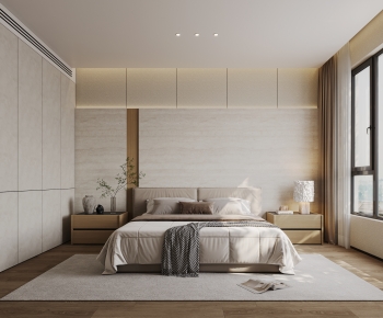 Wabi-sabi Style Bedroom-ID:100940942