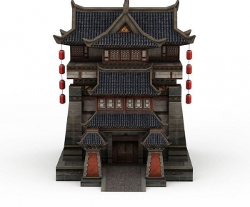 Chinese Style Ancient Architectural Buildings-ID:733302127