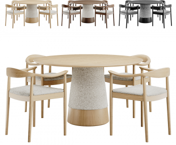 Nordic Style Dining Table And Chairs-ID:979823115