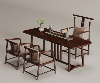 New Chinese Style Tea Tables And Chairs-ID:628139026