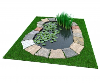Modern Rockery Waterscape-ID:676000124