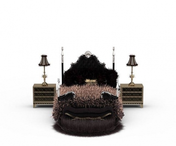 European Style Double Bed-ID:120370472