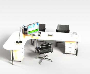 Modern Office Desk And Chair-ID:852459914
