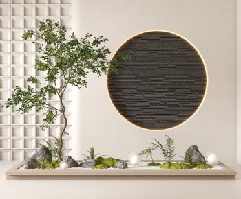 New Chinese Style Plant Landscaping-ID:702413084