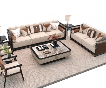 New Chinese Style Sofa Combination-ID:178005932