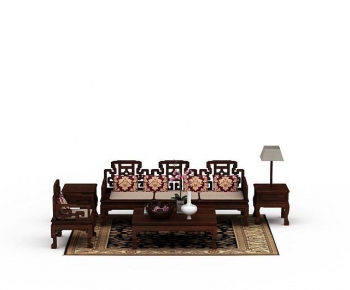 New Chinese Style Sofa Combination-ID:604294065