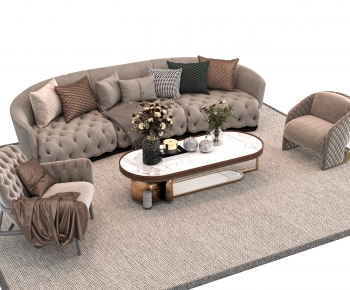 Simple European Style Sofa Combination-ID:295068037