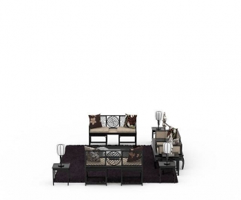 New Chinese Style Sofa Combination-ID:158027892