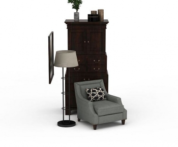 Simple European Style Single Sofa-ID:576652059
