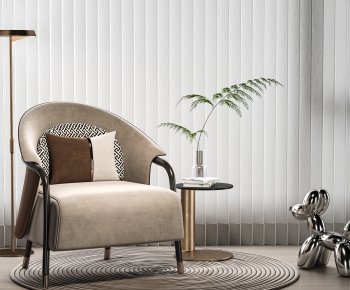 New Chinese Style Single Sofa-ID:621611126