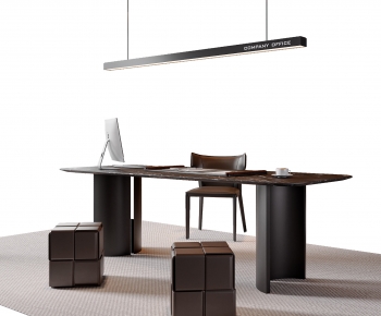 Modern Computer Desk And Chair-ID:971669911