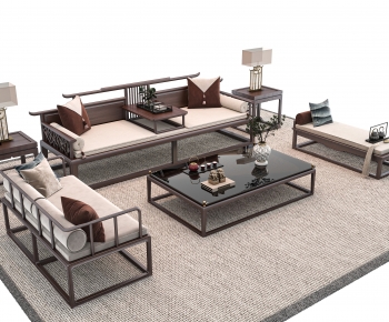 New Chinese Style Sofa Combination-ID:854768999