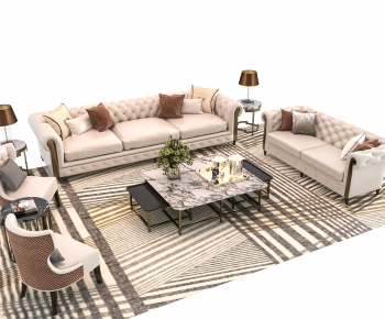 Simple European Style Sofa Combination-ID:799806129