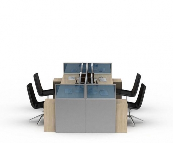 Modern Office Desk And Chair-ID:630855081
