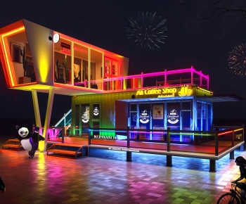 Modern Commercial Street-ID:709727058