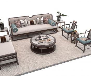 New Chinese Style Sofa Combination-ID:681013116