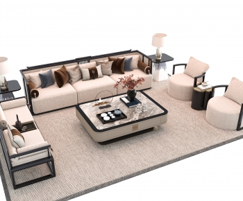 New Chinese Style Sofa Combination-ID:948960076