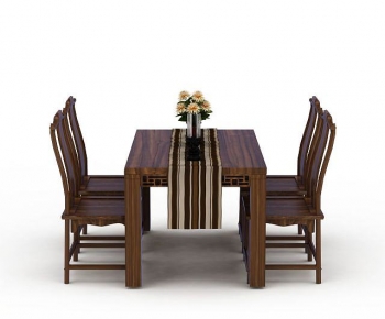 New Chinese Style Dining Table And Chairs-ID:161551952