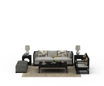 New Chinese Style Sofa Combination-ID:575273047
