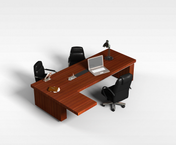Modern Office Desk And Chair-ID:763725049