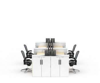 Modern Office Desk And Chair-ID:214724062