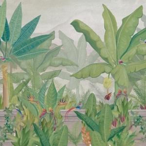 ModernAnimal And Plant Pattern Wallpaper