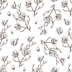 ModernAnimal And Plant Pattern Wallpaper