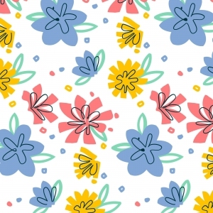 ModernAnimal And Plant Pattern Wallpaper