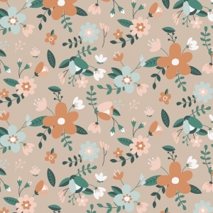 ModernAnimal And Plant Pattern Wallpaper