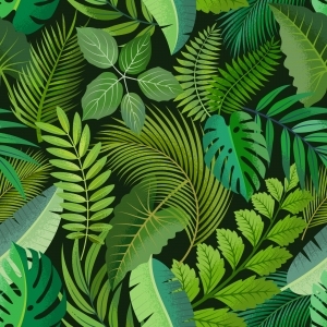 ModernAnimal And Plant Pattern Wallpaper