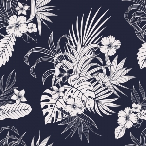 ModernAnimal And Plant Pattern Wallpaper