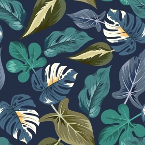 ModernAnimal And Plant Pattern Wallpaper