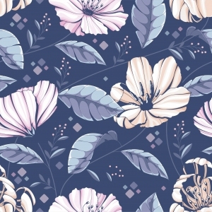 ModernAnimal And Plant Pattern Wallpaper