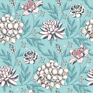 ModernAnimal And Plant Pattern Wallpaper