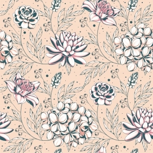 ModernAnimal And Plant Pattern Wallpaper