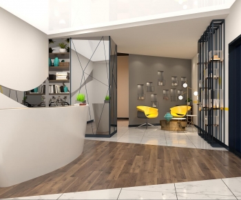 Modern Office Reception Desk-ID:432223083