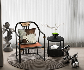 New Chinese Style Lounge Chair-ID:391098023