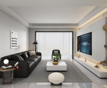 Modern A Living Room-ID:349383122