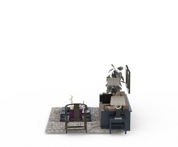 New Chinese Style Sofa Combination-ID:516768936