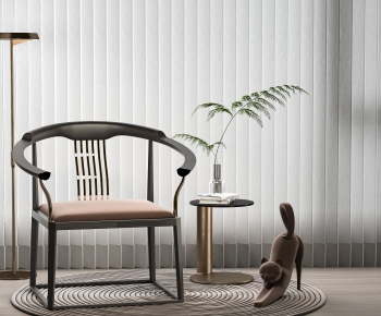 New Chinese Style Lounge Chair-ID:874367956