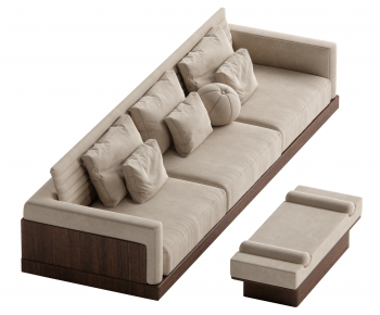 New Chinese Style Three-seat Sofa-ID:701319935