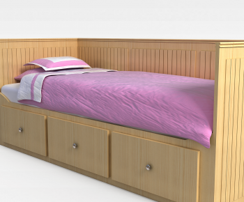 Modern Single Bed-ID:863890894